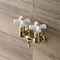 Kingston Brass AE39T7 3-3/8 Inch Wall Mount Tub Faucet, Brushed Brass AE39T7 - alternate 2